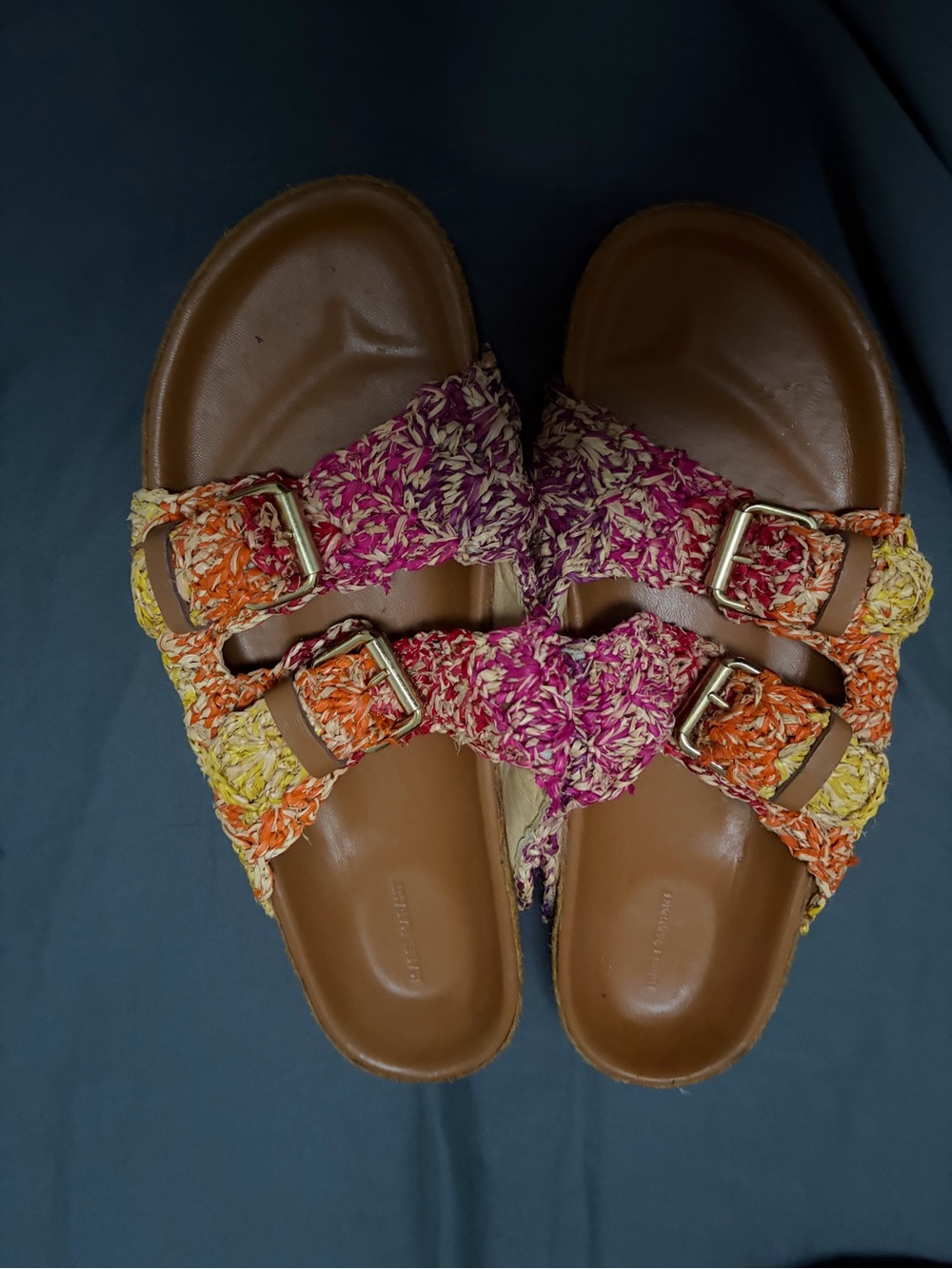 Multicolor Braided Slide Sandals with Buckle Straps  Isabel marant